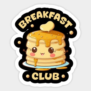 Breakfast Club Aesthetic Bohemian Pancake Gift For Men Women Sticker